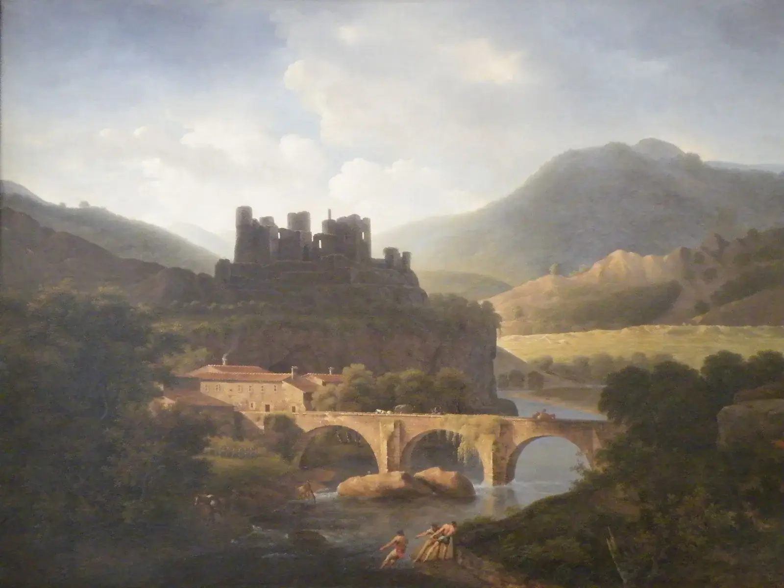Pont de Labeaume Huile sur toile par Adrien Joly de La Vaubignon 1818.webp